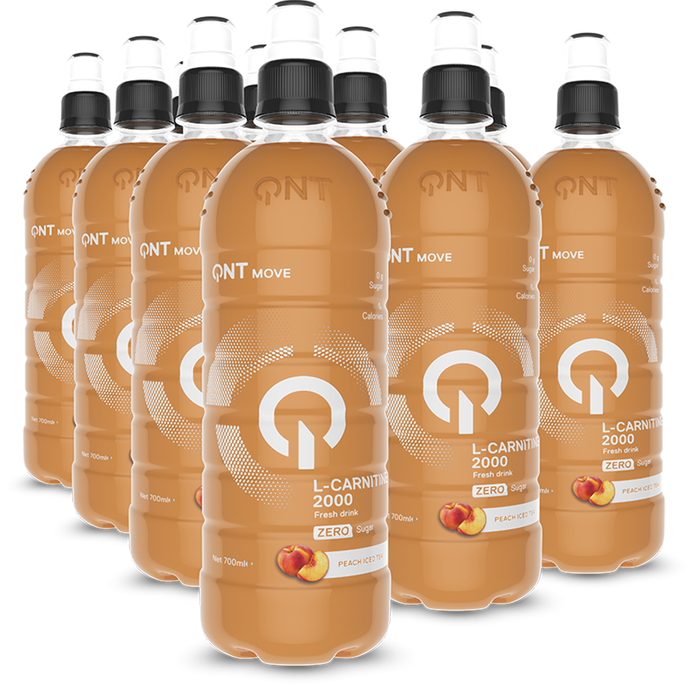 QNT L-Carnitine 2000 mg - 12 x 700 ml Peach Iced Tea