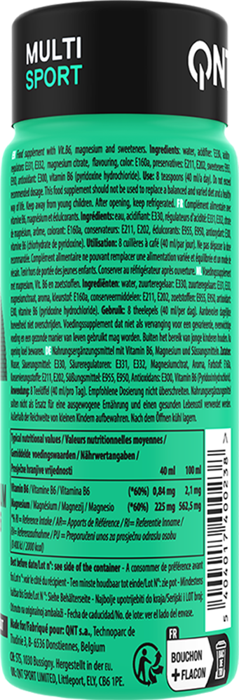 QNT Magnesium Sport - 12 x 80 ml - Tropical
