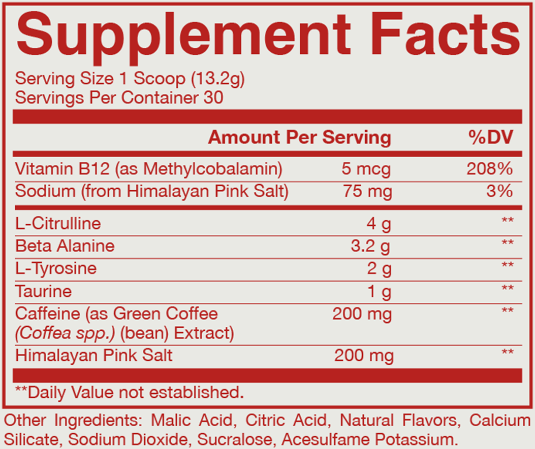 RAW Essential Pre-Workout - 30 servings White Cherry
