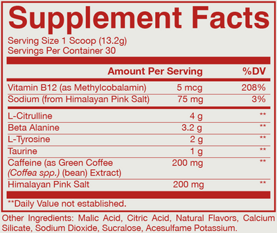 RAW Essential Pre-Workout - 30 servings White Cherry