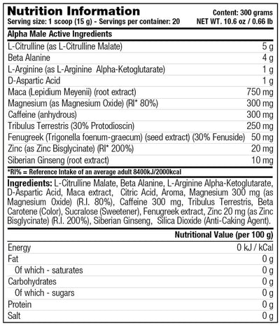 Stacker2 Alpha Male - 300 g Fruit Punch